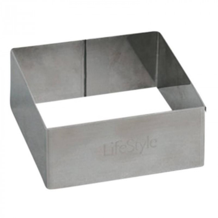 MOLDE CUADRADO INOX 6,5cm Altura...