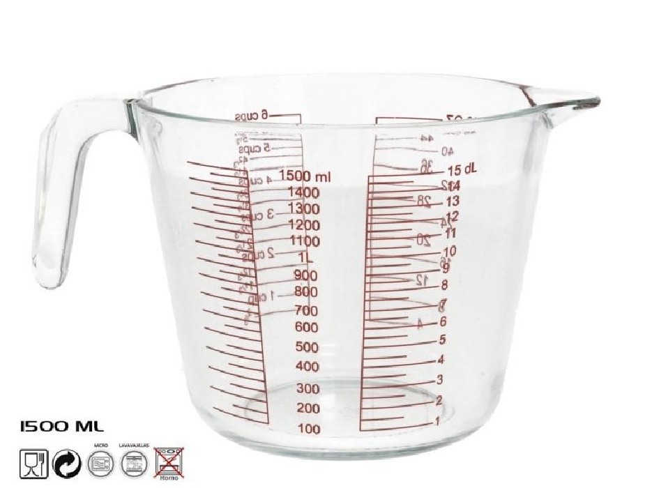 JARRA MEDIDORA CRISTAL 1500ML
