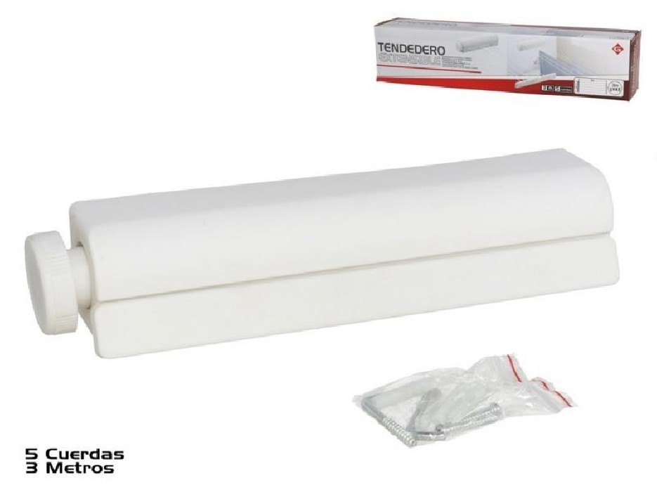 TENDEDERO EXTENSIB.5 CUERDAS 3M