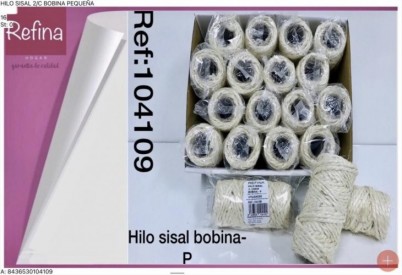 HILO SISAL 2 CABOS-BOBINA PEQ.