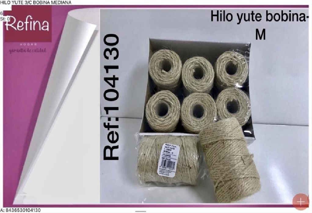 HILO YUTE 3 CABOS-BOBINA MEDIANA
