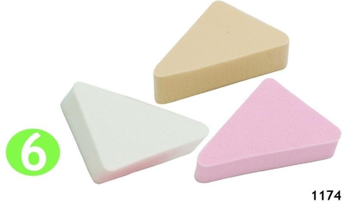 TRIANGULOS DESMAQUILLAR COLORES(12)...
