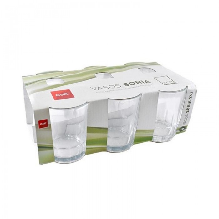 PACK 6 VASO AGUA SONIA 27cl 50-0001
