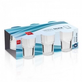PACK 6 VASO AGUA SILVIA...