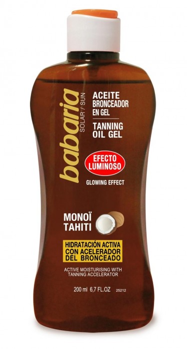 ACEITE BRONCEADOR SOLAR GEL LUMINOSO...