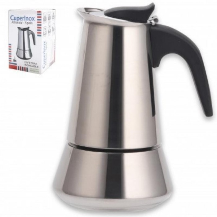 CAFETERA ACERO INOX 10 TAZAS INDUCC...