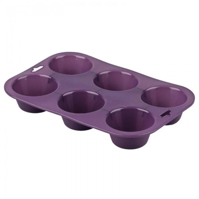 MOLDE MUFFIN SILICONA 6CAV.VIOLETT...