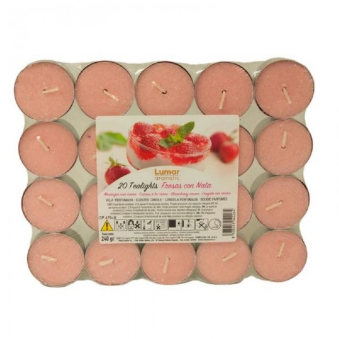PACK 20 TEALIGHTS FRESAS NATA 4,5H...