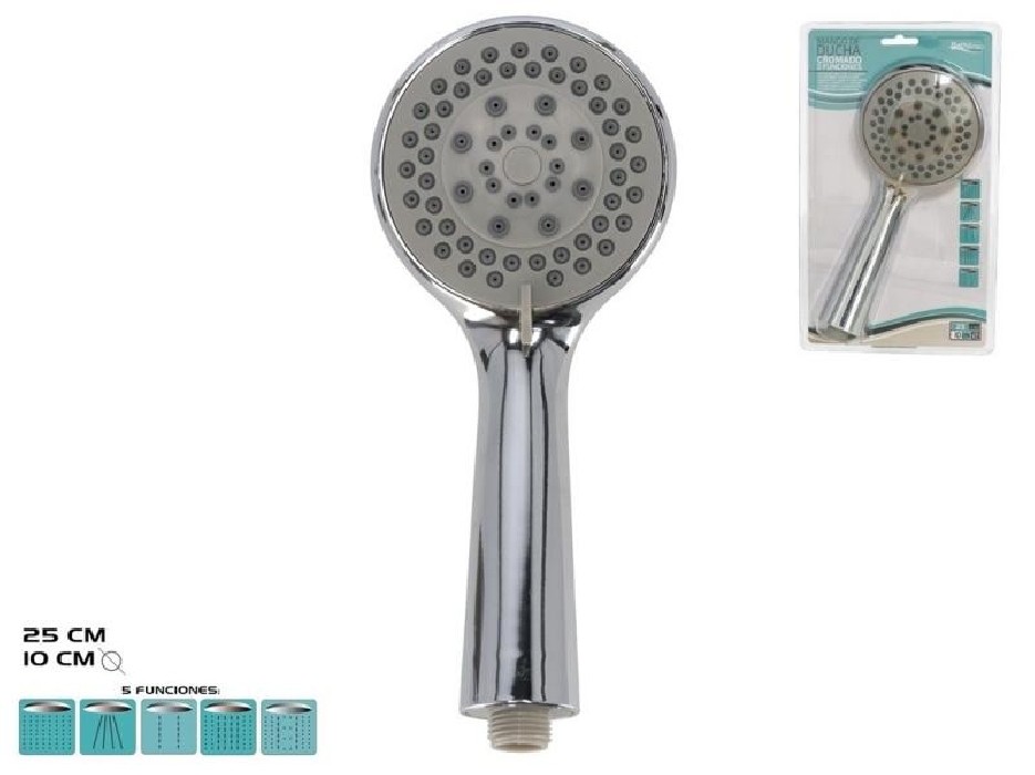 MANGO DUCHA CROMO 5 FUNC.