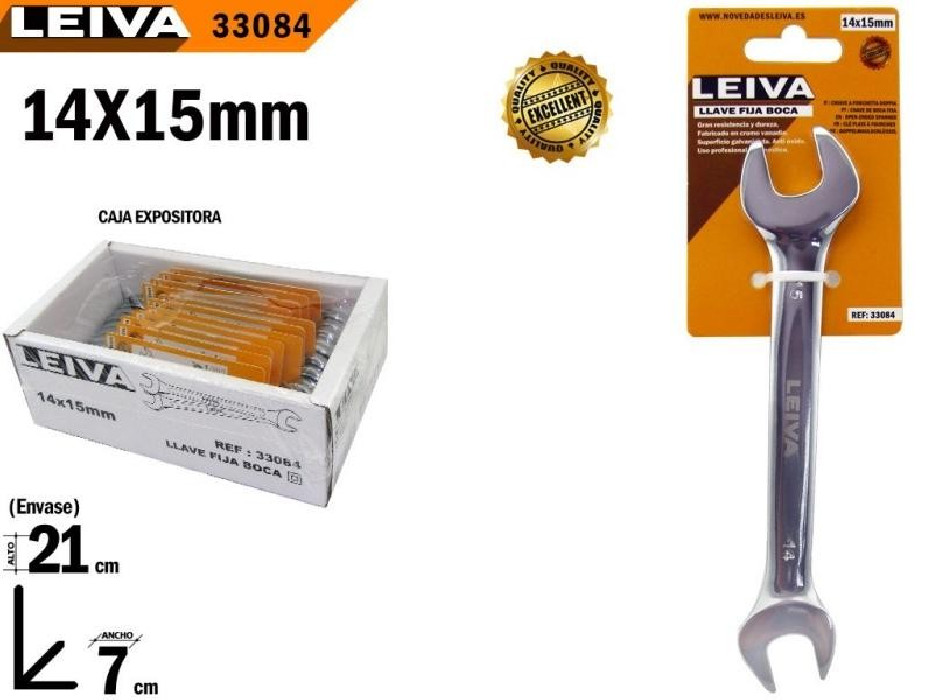 LLAVE BOCA FIJA 14X15 33084