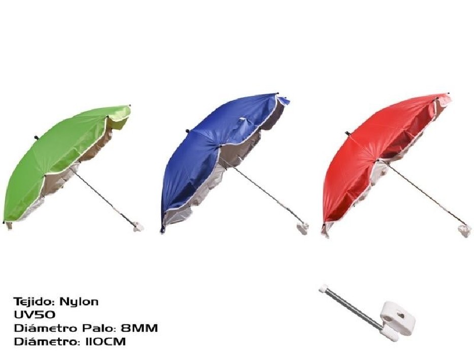 SOMBRILLA SILLA 110CM NYLON UPF50 8MM