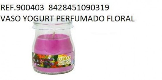 VASO YOGURT FLORAL 900403