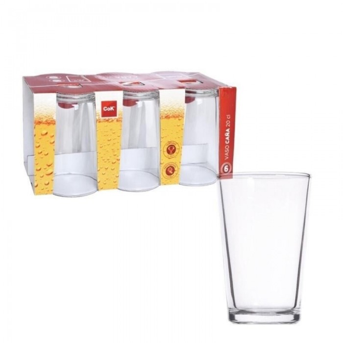 PACK 6 VASO CAÑA 20cl 48-0117