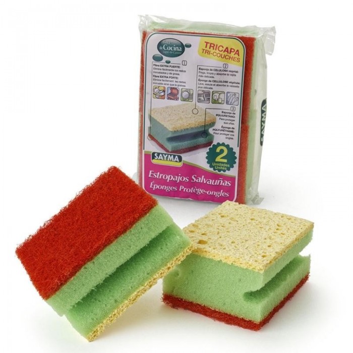 ESTROPAJO SALVAUÑAS TRICAPAX2...