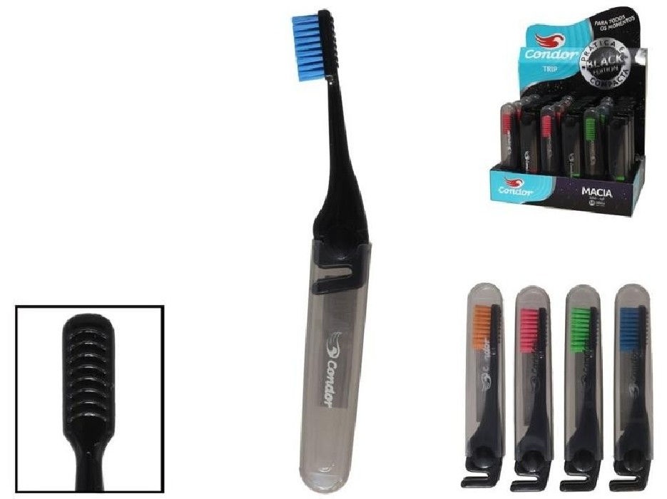 CEPILLO DENTAL VIAJE BLACK 12CM