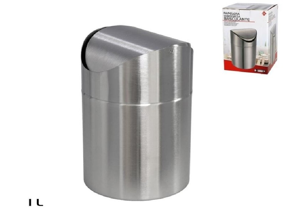 PAPELERA SOBREMESA BASCULANTE 1L 12x17