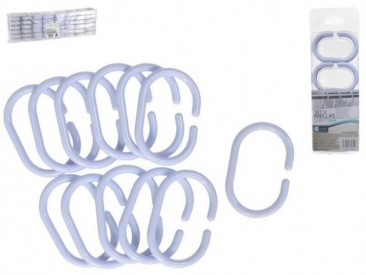 SET 12 ANILLAS CORTINA 6CM BCA