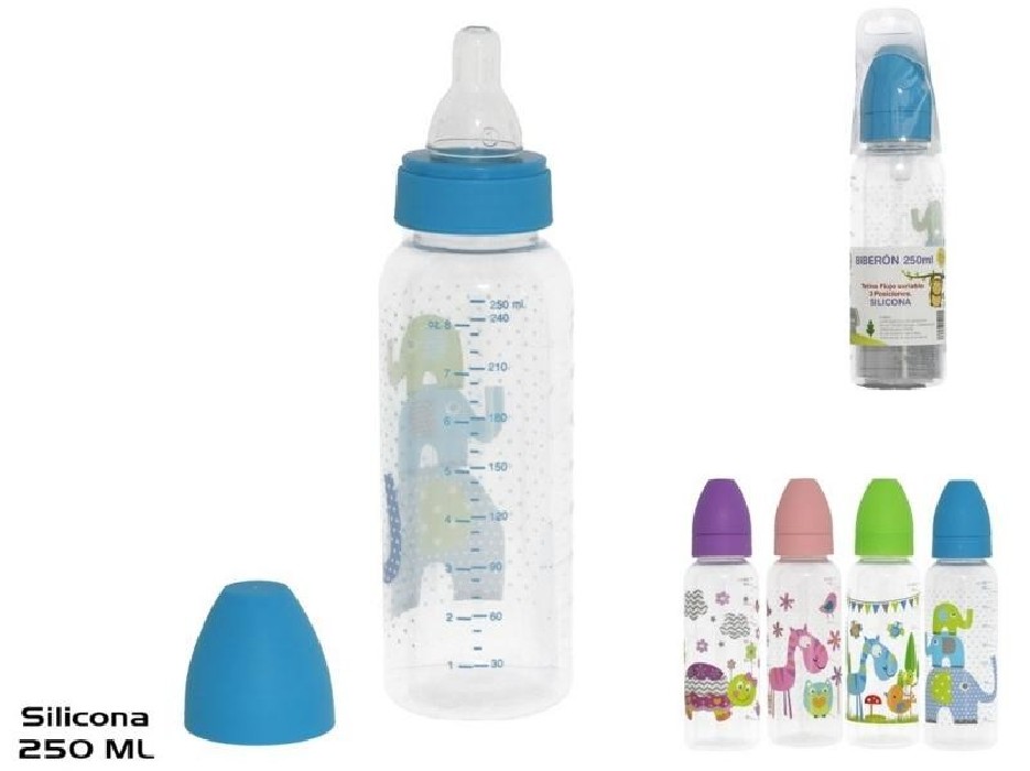 BIBERON 250ML SILICONA