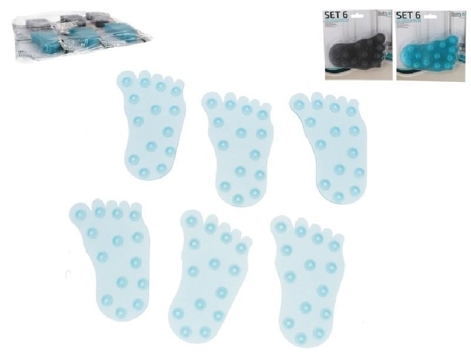 FIGURAS ANTIDESLIZANTES BAÑERAX6 PIES