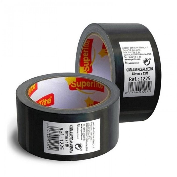 CINTA AMERICANA NEGRA 13mX48mm 1225