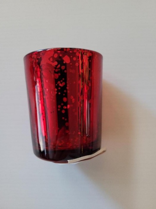 PORTAVELAS CILINDRO ROJO