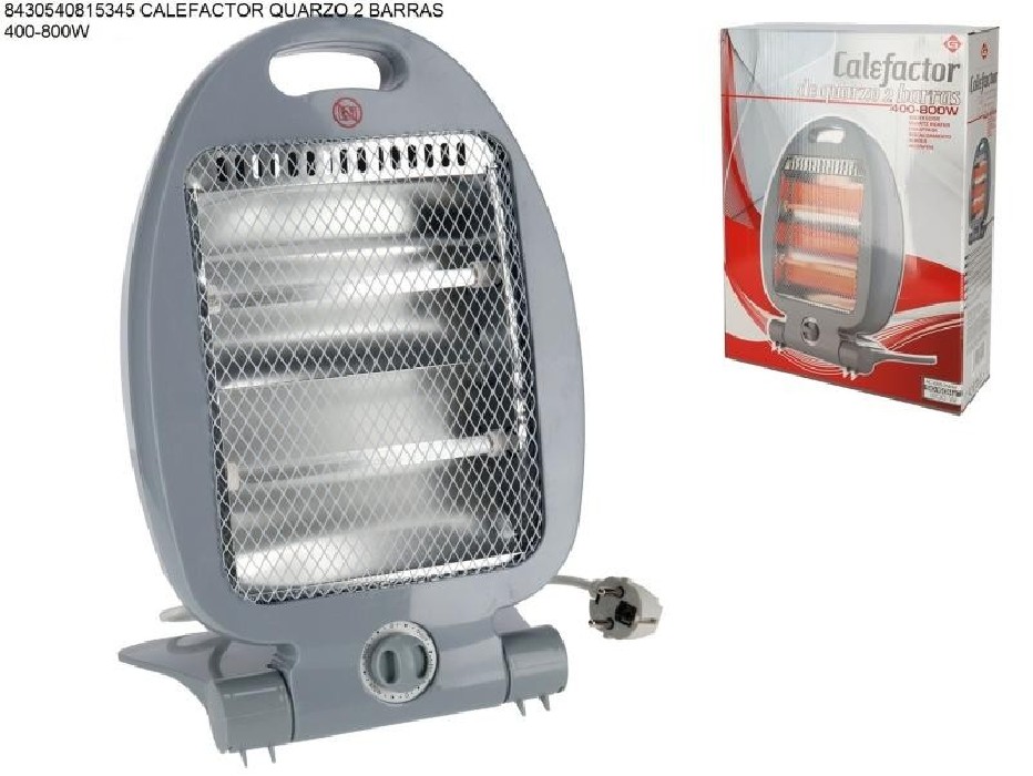 CALEFACTOR QUARZO 2 BARRAS 400-800W