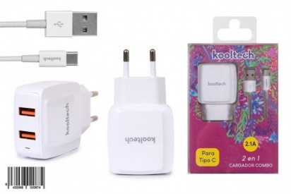 ENCHUFE PARED+CABLE TIPO C...