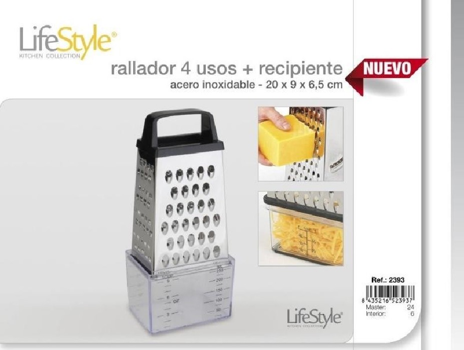 RALLADOR INOX C/RECIPIENTE  RF.2393