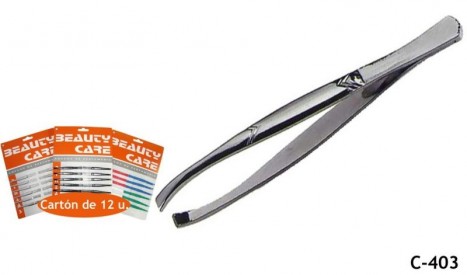 PINZA DEPILAR CROMADA 8CM...