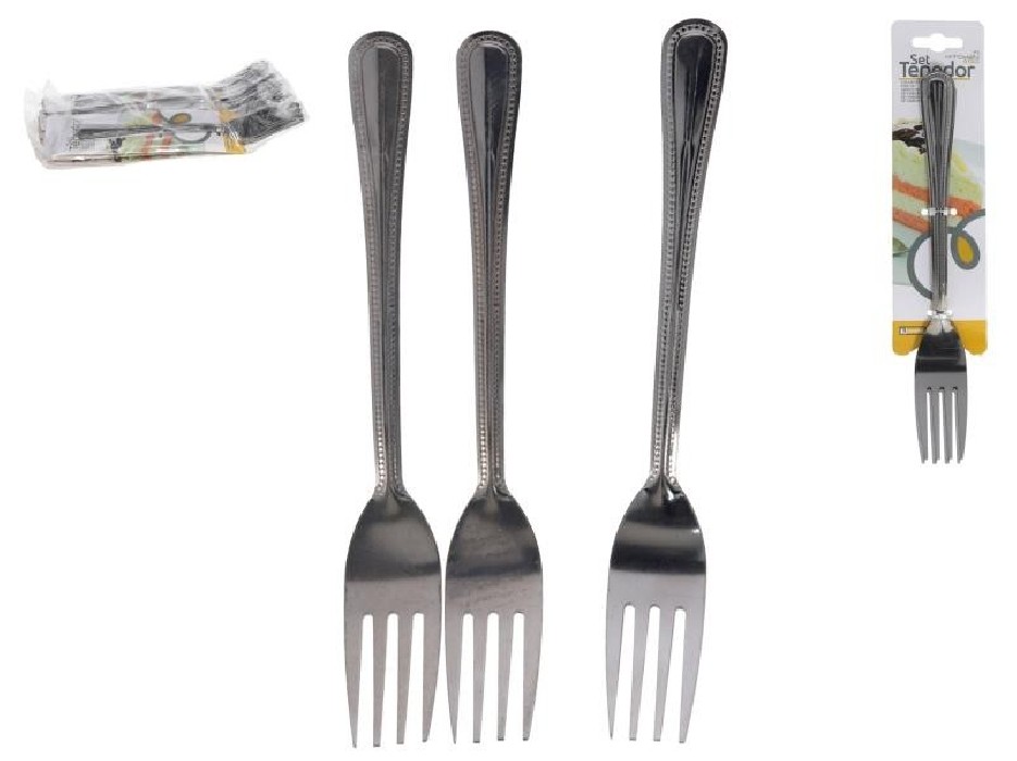 SET TENEDORES X3 METAL