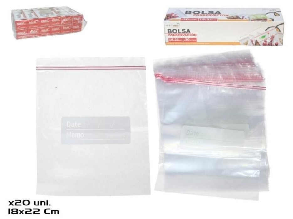 BOLSA ZIPX20 18x22CM