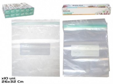 BOLSA ZIPX10 26x32CM