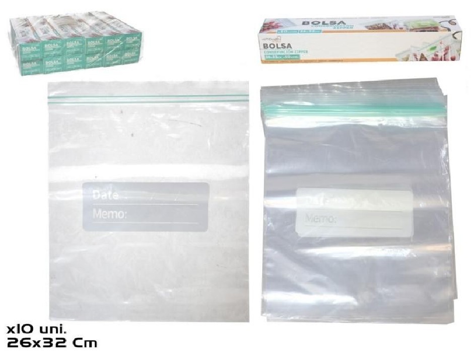 BOLSA ZIPX10 26x32CM