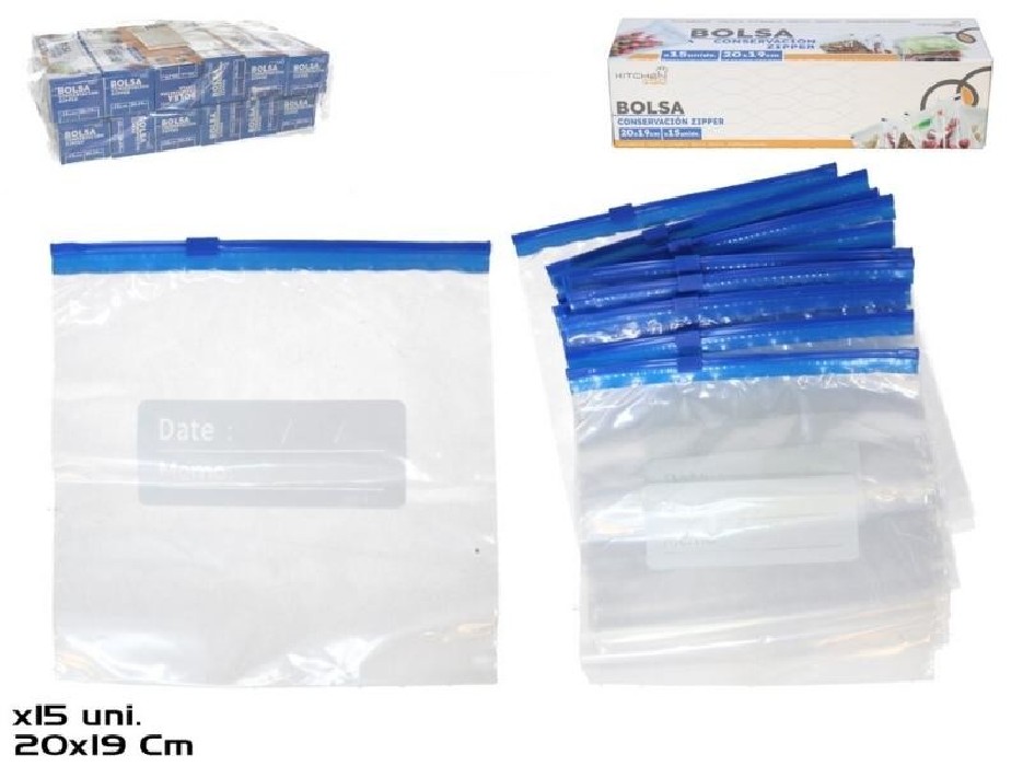 BOLSA ZIPX15 20x19CM