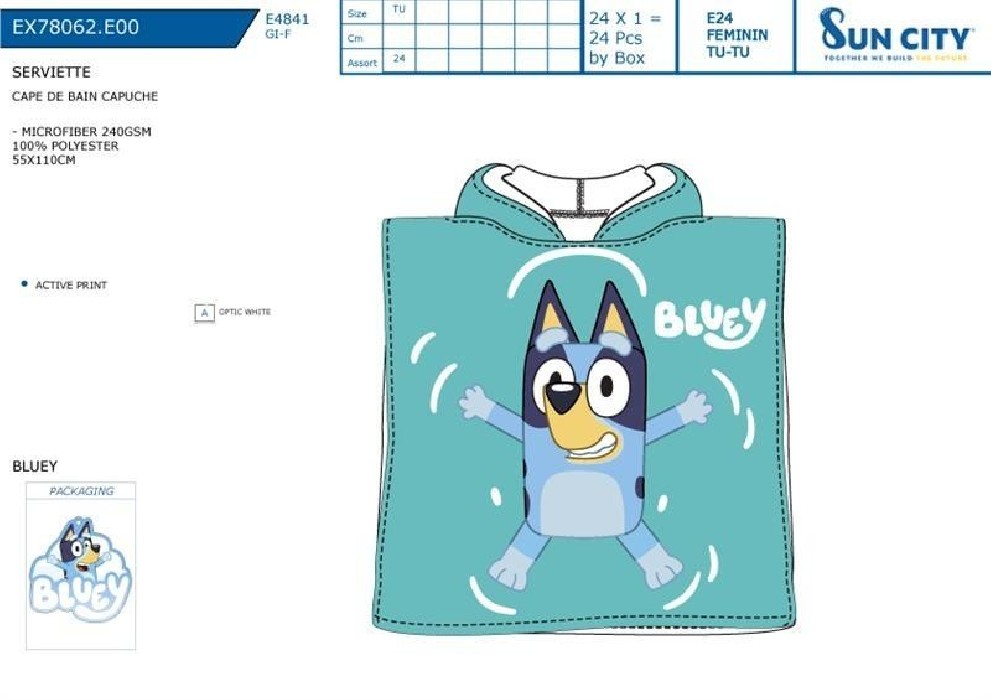 PONCHO BLUEY EX78062