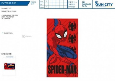 TOALLA PLAYA SPIDERMAN