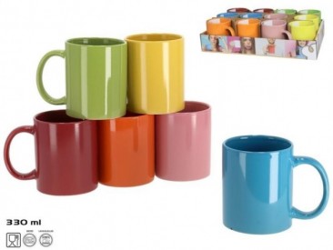 TAZA UNICOLOR 330ML