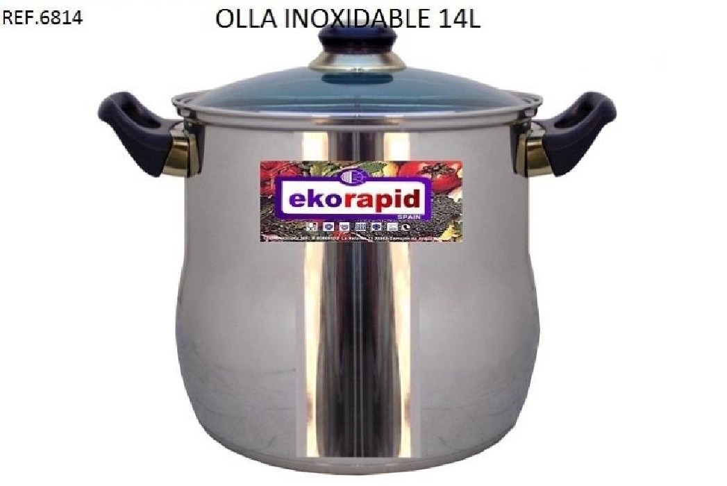 OLLA INOXIDABLE 14 L REF.6814