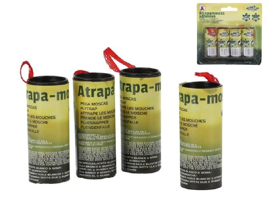 ATRAPA MOSCASX4 FLIES ADHESIVO-CAUCHO