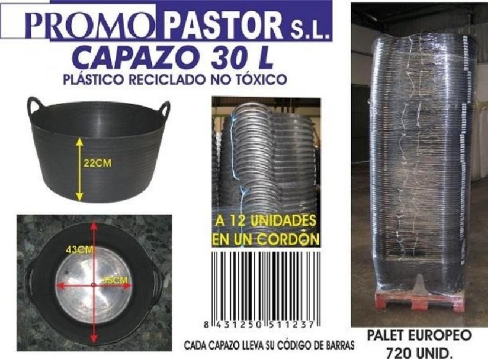 CAPAZO 30 L NEGRO