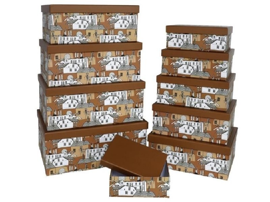 SET 10 CAJAS HOUSES 37X29X16CM