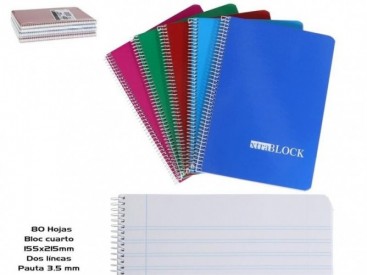 BLOCK CUARTO 2 RAYAS 3,5mm...