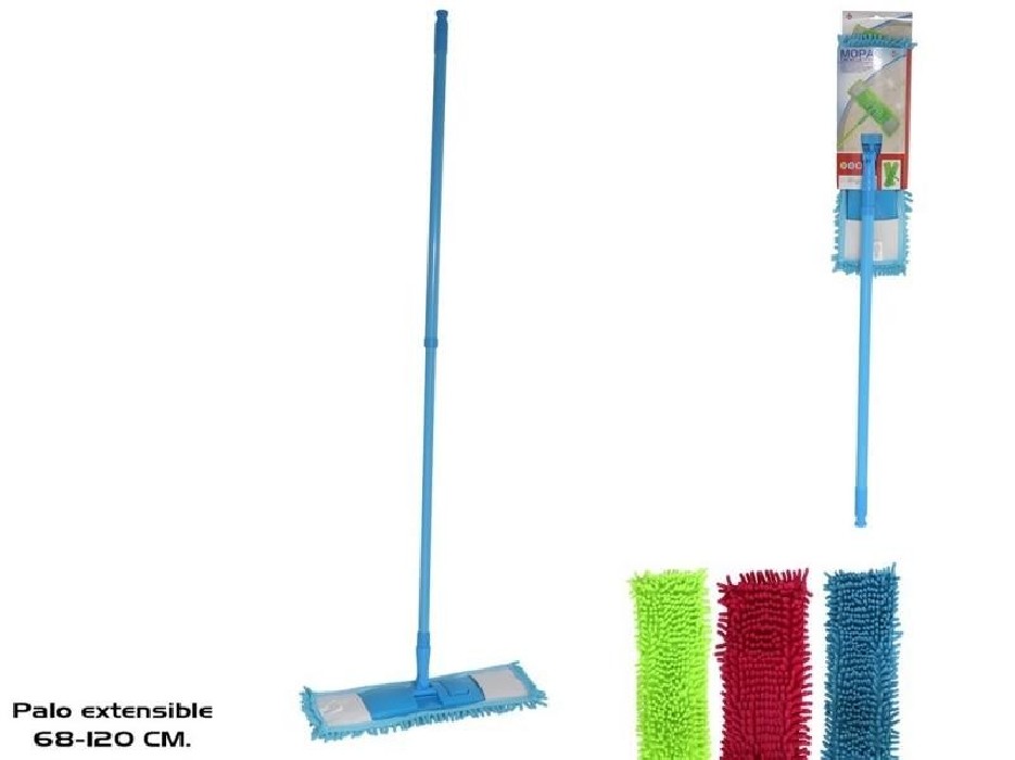 MOPA CHENILLA 40CM C/PALO DEC. 68-120CM
