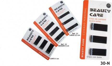 CLIP LARGO 6.5cm LISO NEGRO...