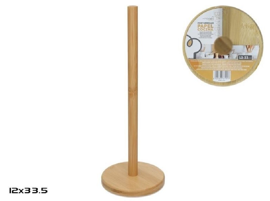 PORTARROLLO COCINA BAMBU 12X33,5