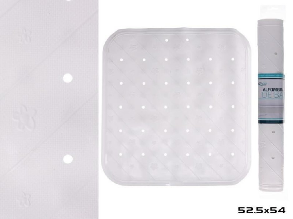 ALFOMBRA BAÑO PVC CLASS 54x52,5 BCO.