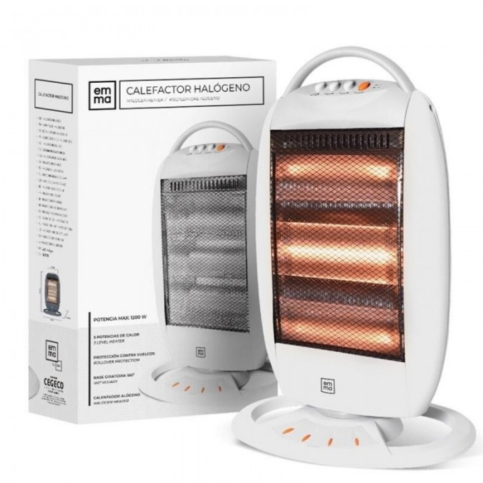 CALEFACTOR HALOGENO BCO.1200W 40x58...