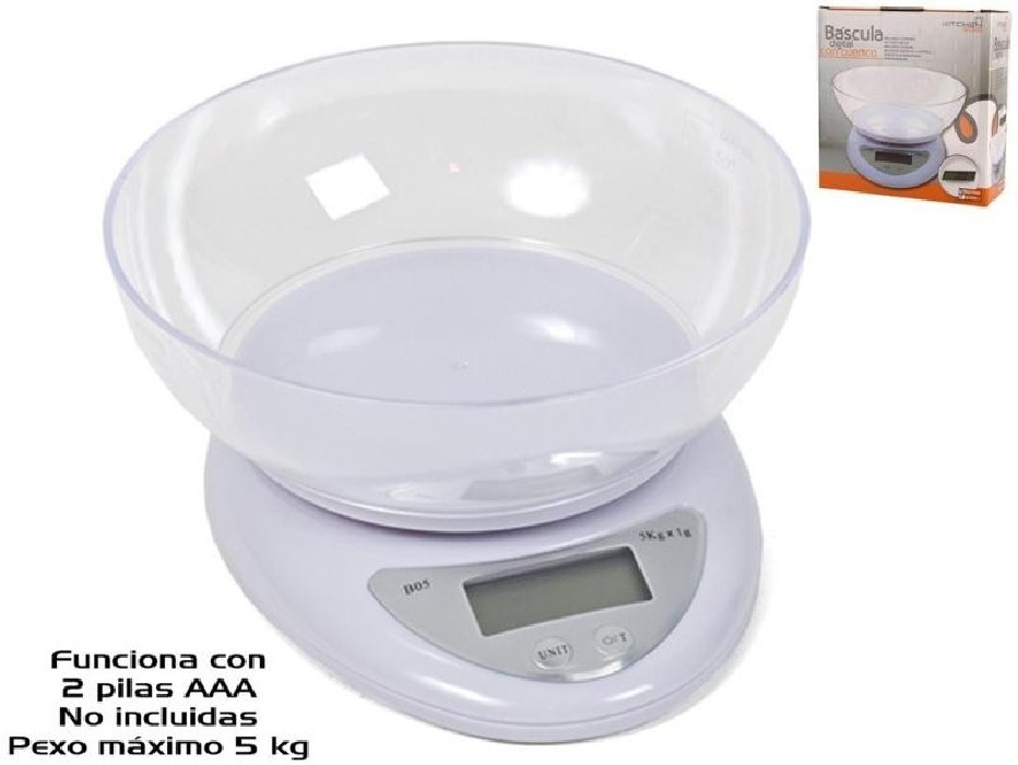 BASCULA DIGITAL C/CUENCO 5KG