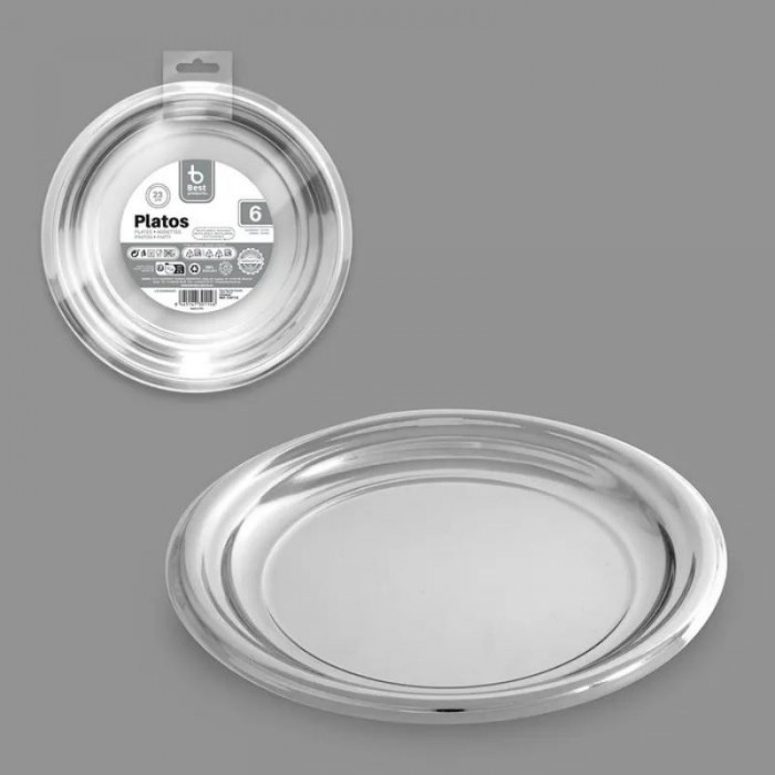 PLATOX6 REUTILIZ.PLATA 23CM  730114