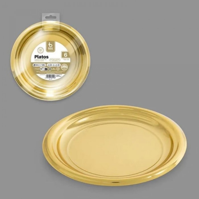 PLATOX6 REUTILIZ.ORO 23CM  730110